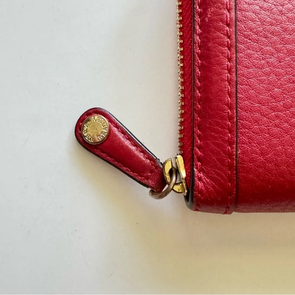 Vera Bradley Red Leather Zip Wallet - Picture 2 of 10